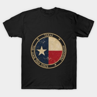 Vintage Texas USA United States of America American State Flag T-Shirt